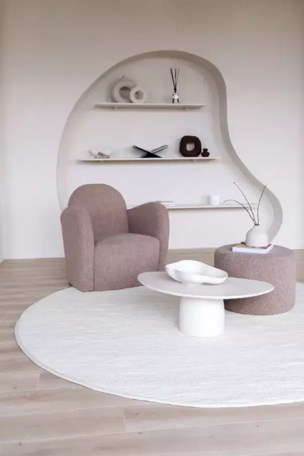 Interieur 05 Rond Wollen Vloerkleed wit Vik Wol Rond 240 Ø (XXL) - Foto 2