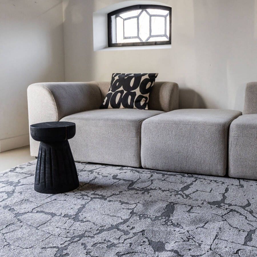 Interieur 05 Vloerkleed Cairt Grijs Antraciet Grijs Antraciet Zwart Grijs antraciet Polyester 200 x 290 cm (L)