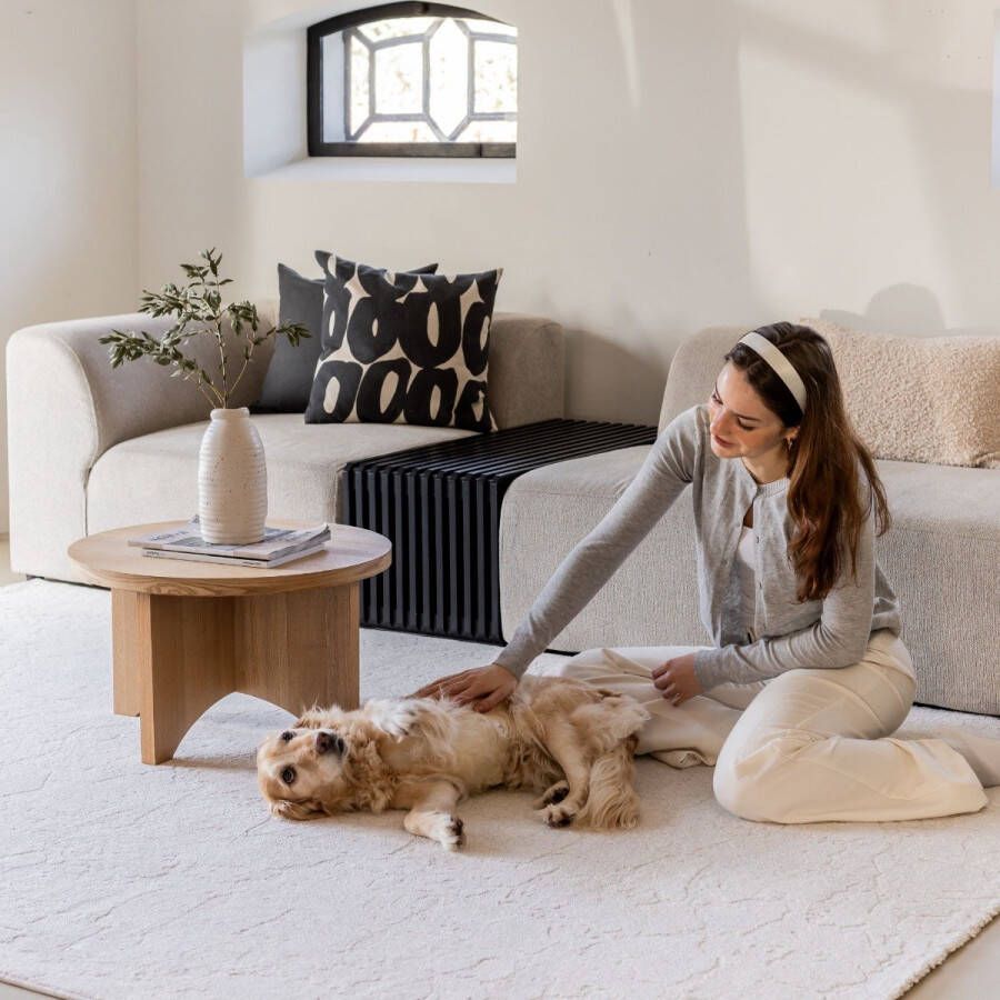 Interieur 05 Vloerkleed Cairt Wit Creme Interieur05 Polyester 160 x 230 cm (M)