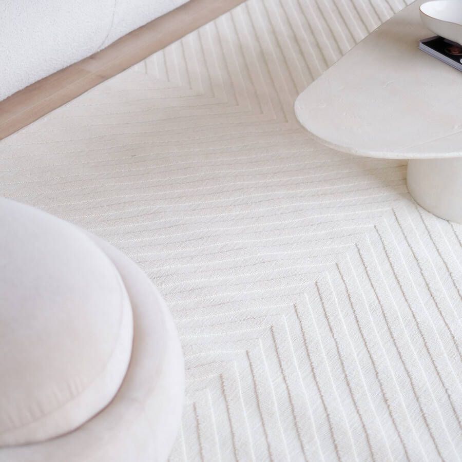 Interieur 05 Vloerkleed Crotch Ivoorwit Japandi Interieur05 Polypropyleen 160 x 230 cm (M)