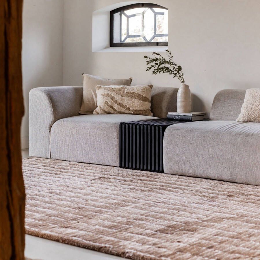 Interieur 05 Vloerkleed Rectangle Bruin Wit Interieur05 Polyester 200 x 290 cm (L)