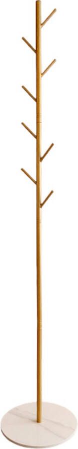 Interieurland Design boom Kapstok staand Kledingrek goud marmer 170cm