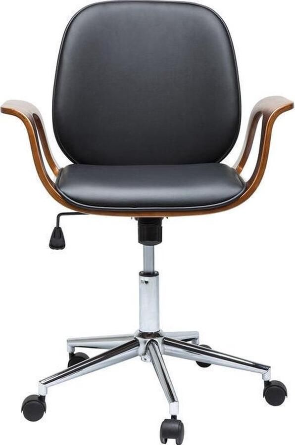 Interieurs online Design Bureaustoel met Walnoot accenten