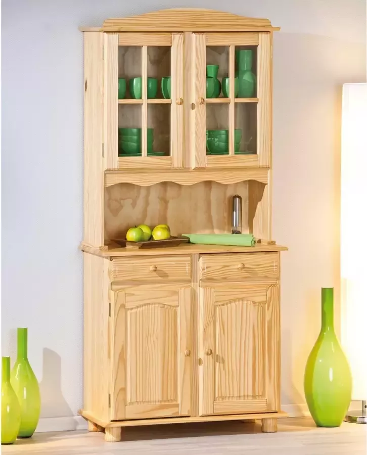 Interlink SAS Interlink Vitrinekast Bruin 88cm Classic - Foto 3