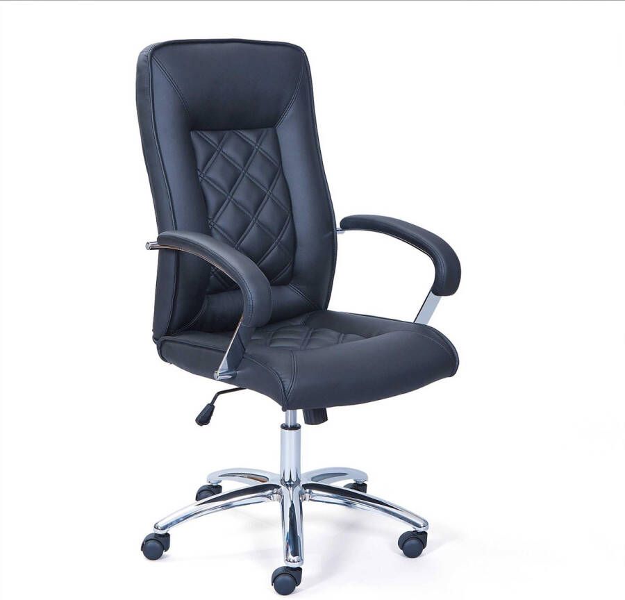 Interlink SAS EMOB Bureaustoel Alessia kunstleer zwart Interlink Zitmeubelen Zwart Kunstleer Zitmeubelen Op voorraad