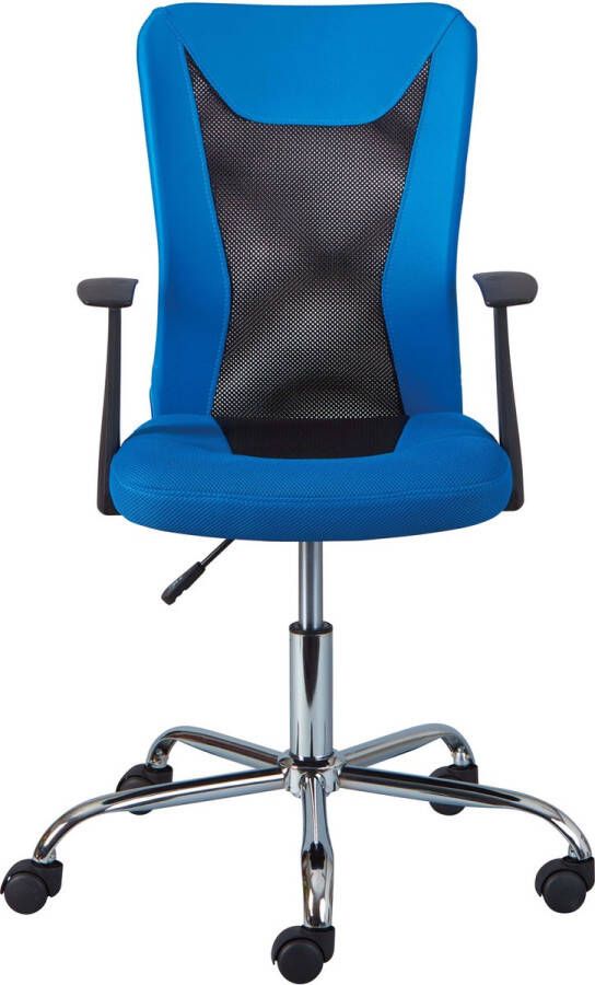 Interlink SAS Bureaustoel Donny ergonomische rugleuning blauw - Foto 3