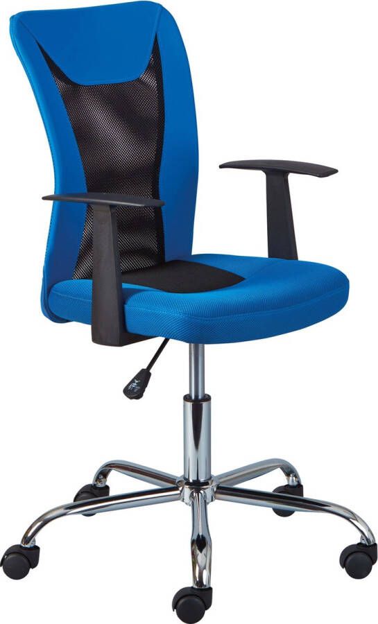 Interlink SAS Bureaustoel Donny ergonomische rugleuning blauw