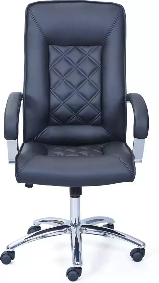 Interlink SAS EMOB Bureaustoel Alessia kunstleer zwart Interlink Zitmeubelen Zwart Kunstleer Zitmeubelen Op voorraad - Foto 2