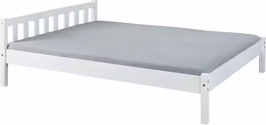 Interlink SAS EMOB Bed Vilmar 140x200 massieve den Interlink Houten tweepersoonsbedden Wit Hout Houten tweepersoonsbedden Tweepersoons Normaal bed Op voorraad - Foto 2