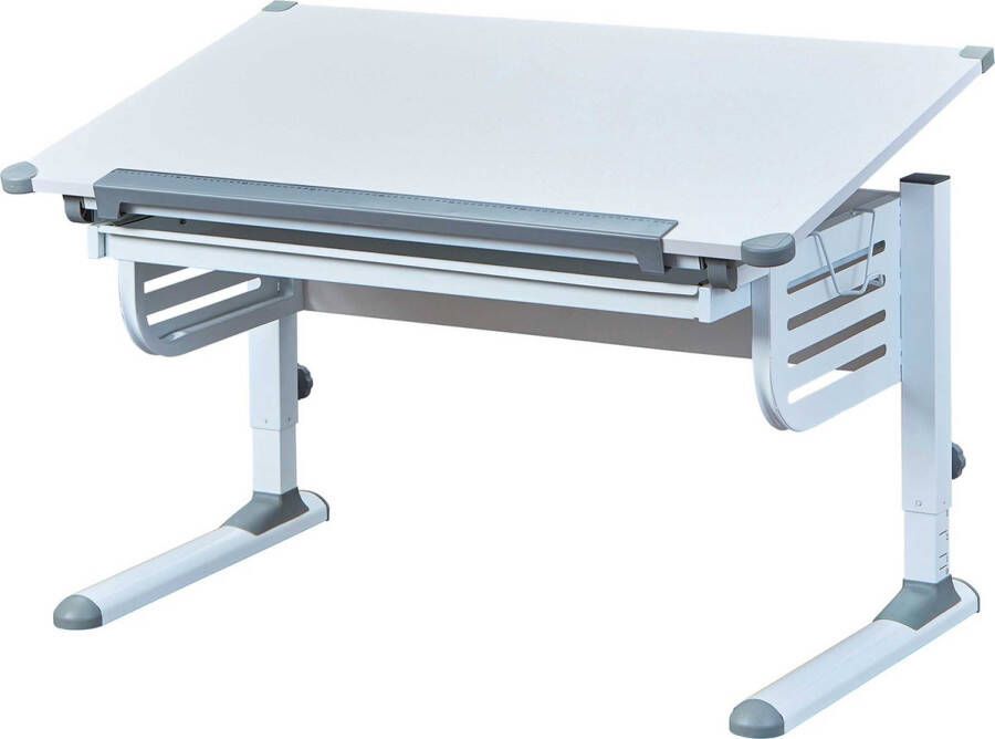 Interlink SAS EMOB Bureau Skalare 110cm verstelbaar wit Interlink Kantoor outlet Wit MDF; Metaal Kantoor outlet Op voorraad - Foto 2