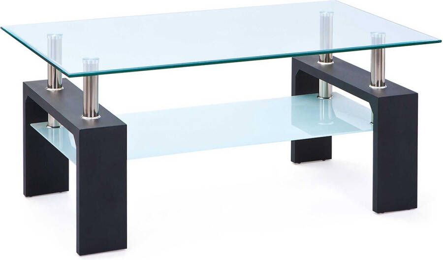 Interlink SAS Interlink Salontafel Zwart 100x60x45 cm - Foto 4
