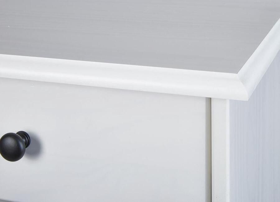 Interlink SAS Buffet 3 deuren en 3 lades Westerland 54.1. massief den wit gelakt