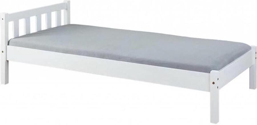 Interlink SAS Interlink Eenpersoonsbed Vilmar massief hout 90x200 Wit