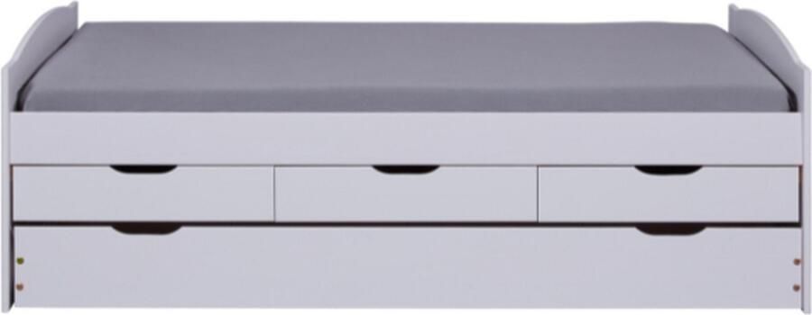 Hioshop Ulli bed 90 x 190 cm met 1 uitschuifbed 3 lades incl 1 - Foto 2