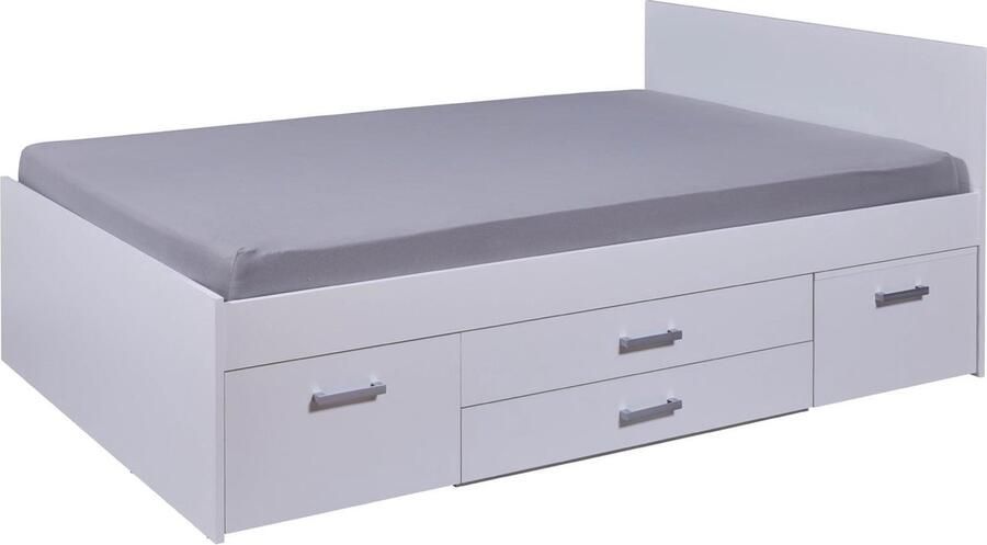 Interlink SAS Twijfelaar Ranya 205 4 x 144 4 x 83 3 4 Lades Inclusief Nachtkastje Lichtgrijs