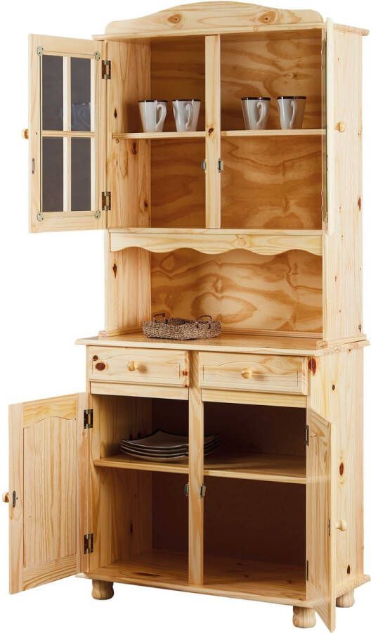 Interlink SAS Interlink Vitrinekast Bruin 88cm Classic