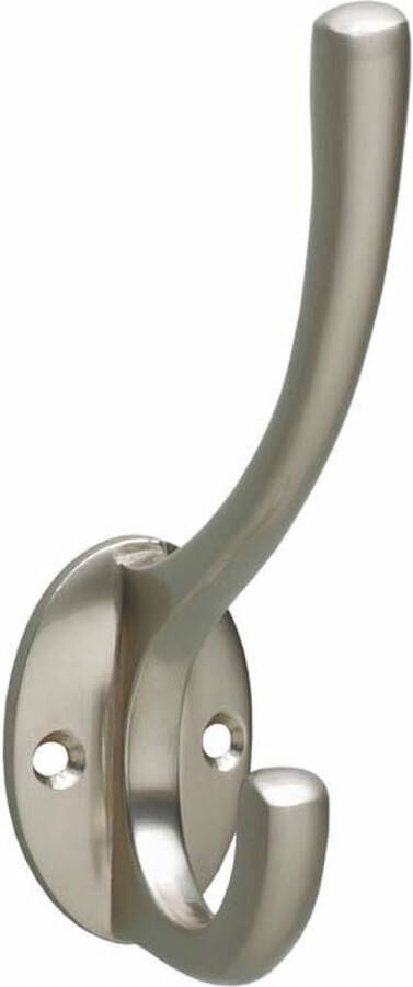 Intersteel Kapstokhaak ovaal nikkel mat