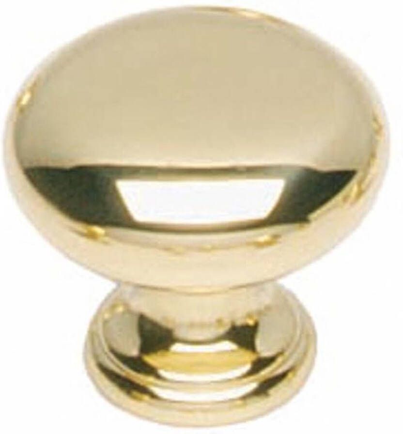 Intersteel Meubelknop Paddenstoel ø 40 mm messing gelakt