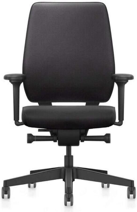 Interstuhl Bureaustoel JOYCEis3 NPR 1813 Rugleuning Gestoffeerd Era Zwart 4D Armleggers Frame Zwart