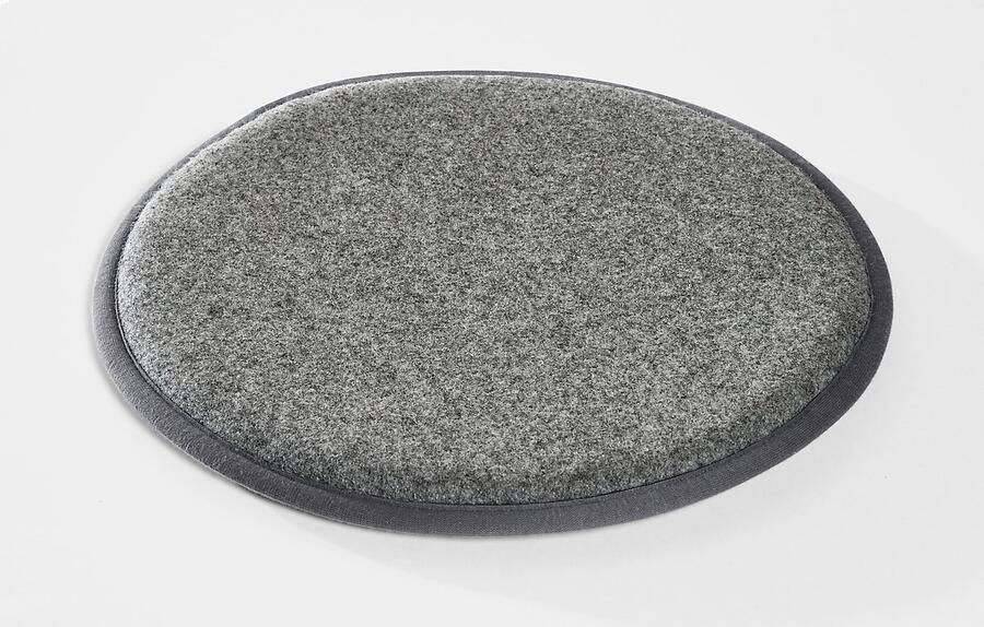 Interstuhl Zitkussen voor kruk UPis1 Ø 320 mm slipvaste onderkant scheerwol PA lichtgrijs