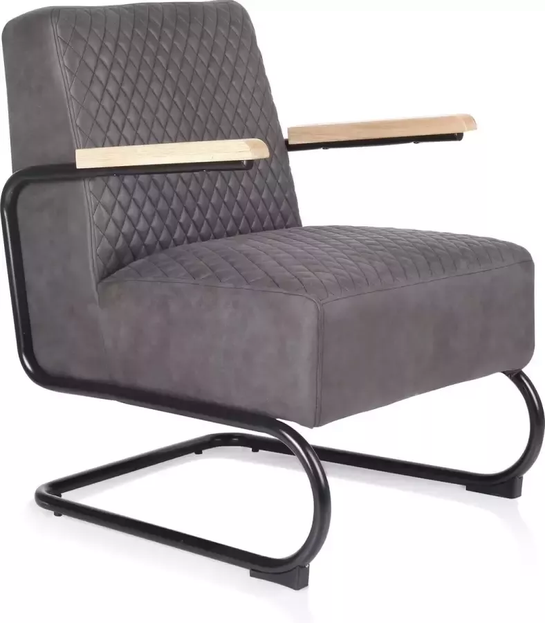 Interwonen Fauteuil Taranto Cowboy Stof Grijs