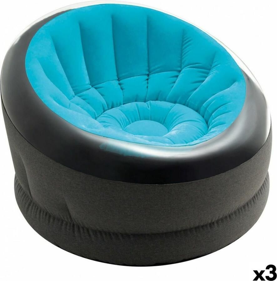 Intex Opblaasbare stoel EMPIRE 112 x 69 x 109 cm (3 Stuks)