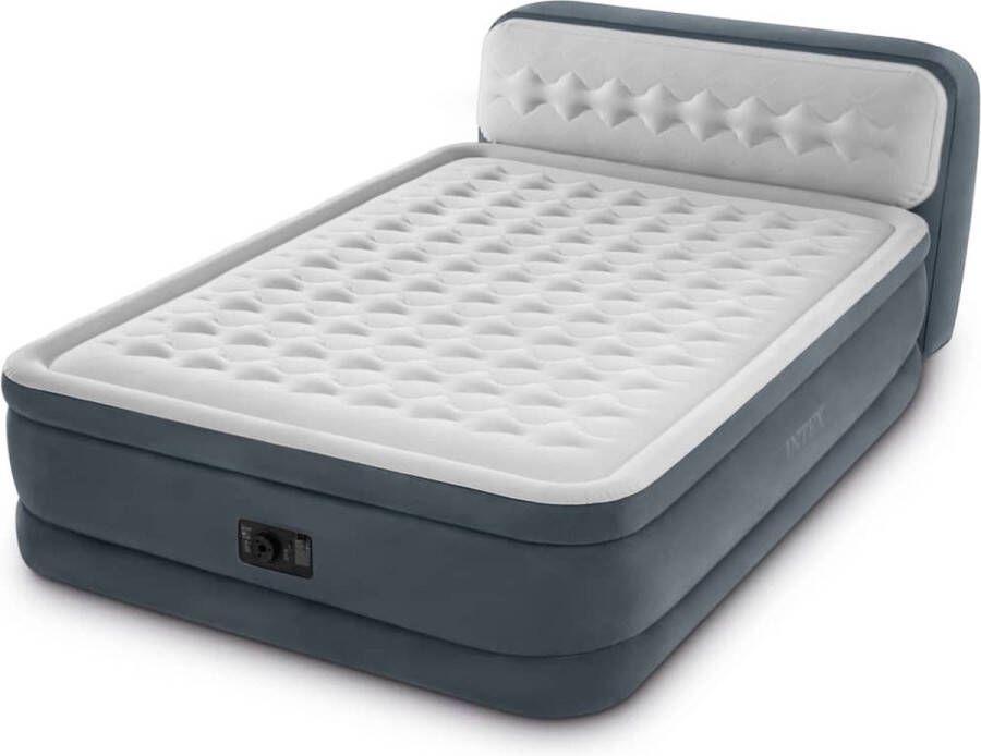 Intex Luchtbed Ultra Plush Headboard met ingebouwde pomp 64448