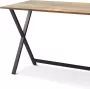 Intimo Daan Bureautafel Compacte bureau Werktafel Laptoptafel Industrieel Kantoor Studeerkamer 100x60x76 cm Bruin Zwart - Thumbnail 1