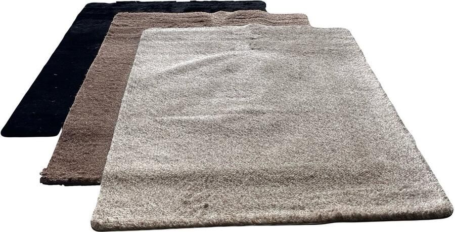 Intrada Nederland Vloerkleed Sincilla 170x230 cm Zwart Polyester Warmte