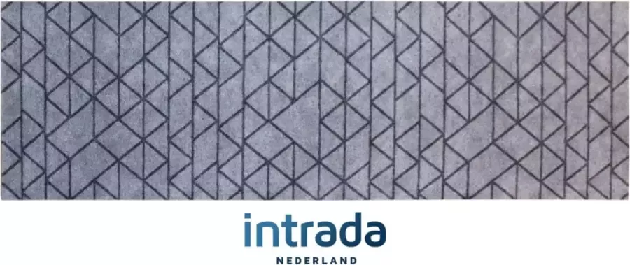 Intrada Nederland Keukenloper Mondial Grijs 45 x 145 cm Vloerkleed Loper