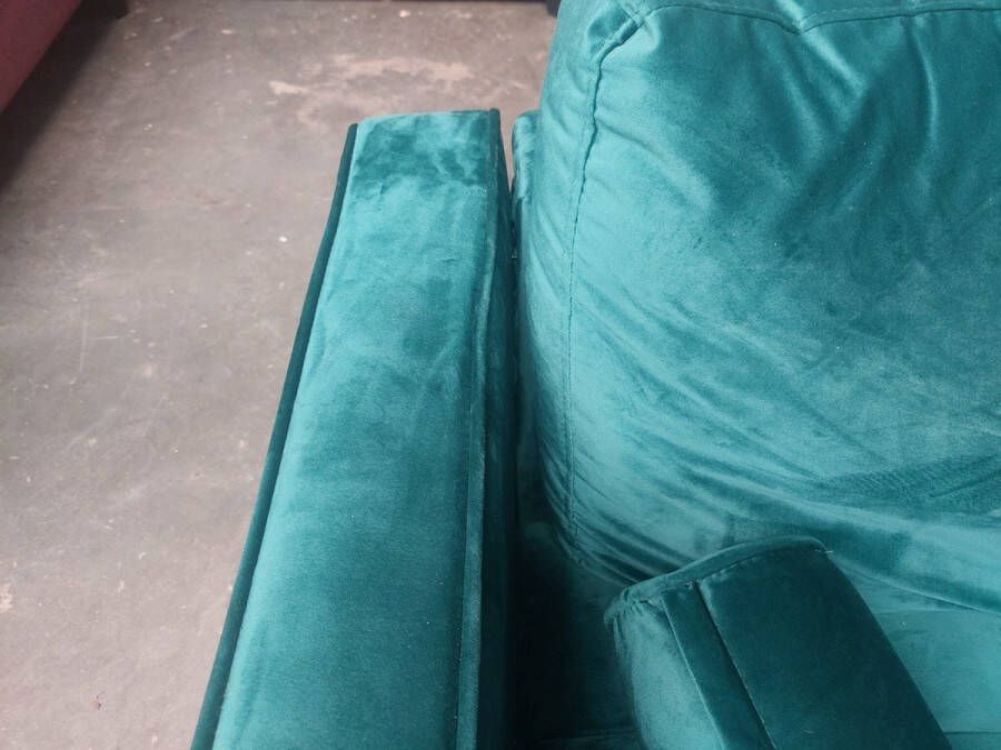 Invicta Interior Design 3-zits loungebank COSY VELVET 220cm smaragdgroen fluwelen veerkern 39845 - Foto 2