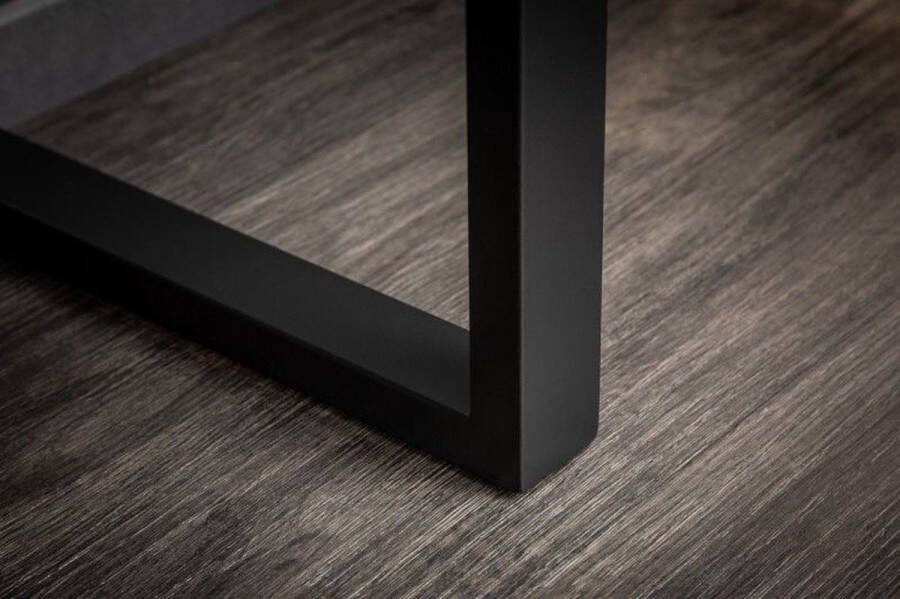 Invicta Interior Design console GREY DESK 120cm grijs zwart frame bureautafel 41397