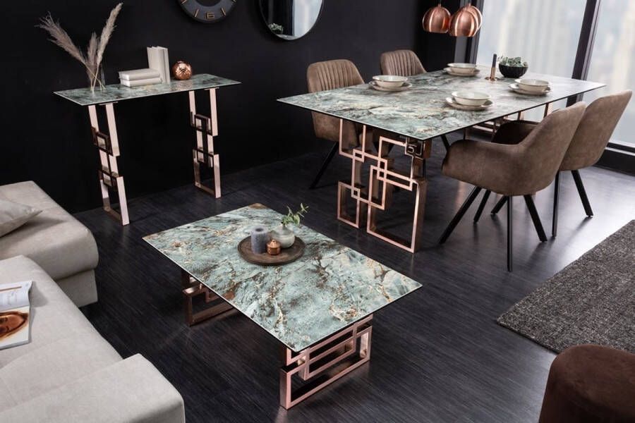 Invicta Interior Design consoletafel ATLANTIS 100cm turquoise keramiek gemaakt in Italië 41749 - Foto 1