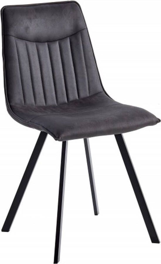 Invicta Interior Design stoel ASTON vintage grijs met decoratieve quilting retrostijl 41403 - Foto 3