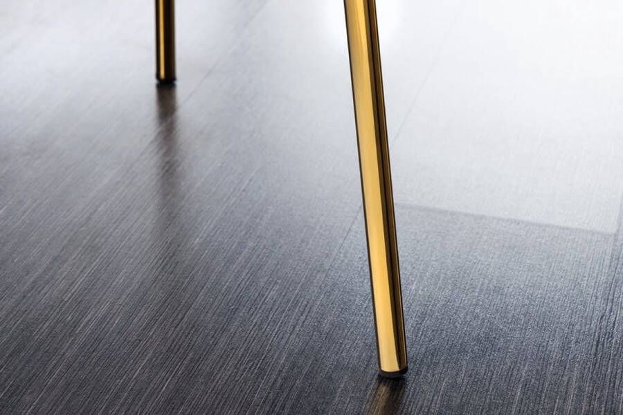 Invicta Interior Design stoel VOGUE wit Bouclé gouden metalen poten 43148 - Foto 4