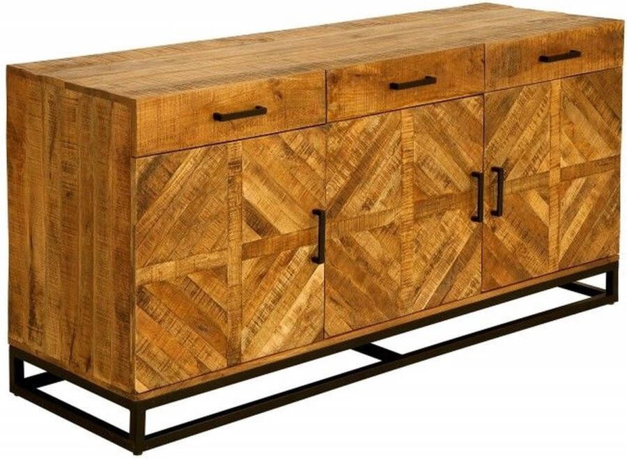 Invicta Interior Massives Dressoir INFINITY HOME 160cm Mangoholz Industrieel Design 39284 - Foto 3