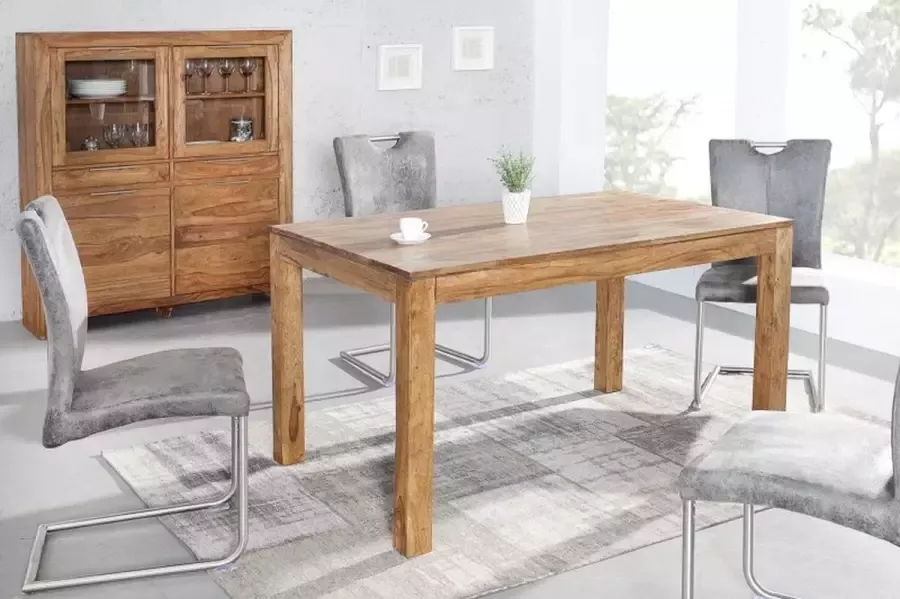 Invicta Interior Eettafel Lagos 120cm Massief Sheesham Hout 20602