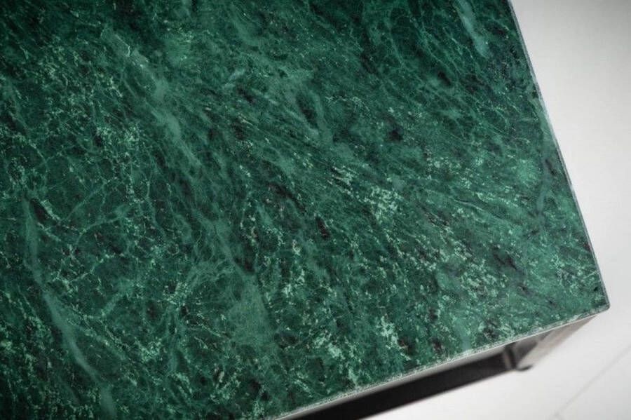 Invicta Interior Elegante salontafel ELEMENTS 50cm groen met gepolijst marmeren blad 40114 - Foto 3