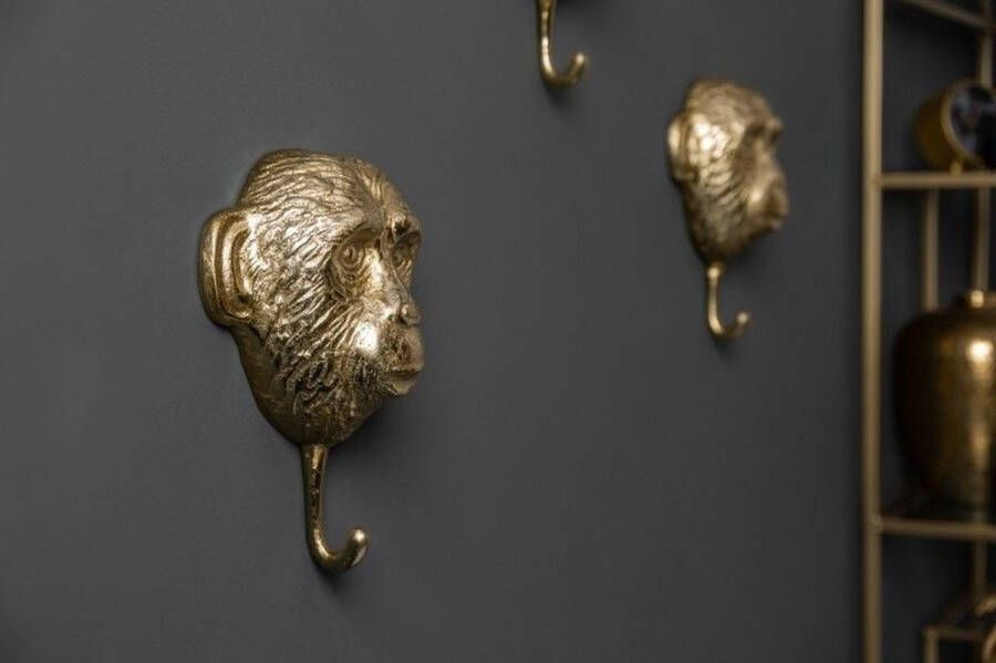 Invicta Interior Extravagante jashaak set van 3 THREE APES 25cm goud handgemaakt 40388