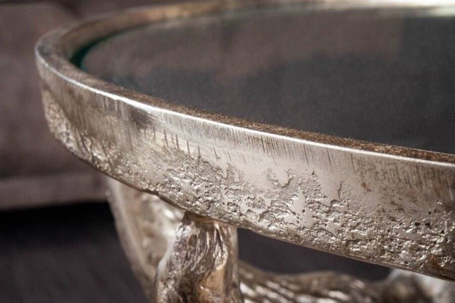 Invicta Interior Extravagante salontafel MATADOR 56cm bronzen stierenkop met glazen blad 39881 - Foto 2