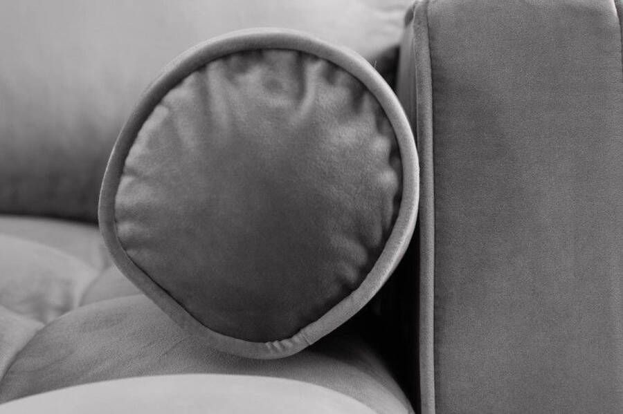 Invicta Interior Elegante hoekbank COSY VELVET 260cm grijze fluwelen 3-zitsbank met veerkern 40273 - Foto 2