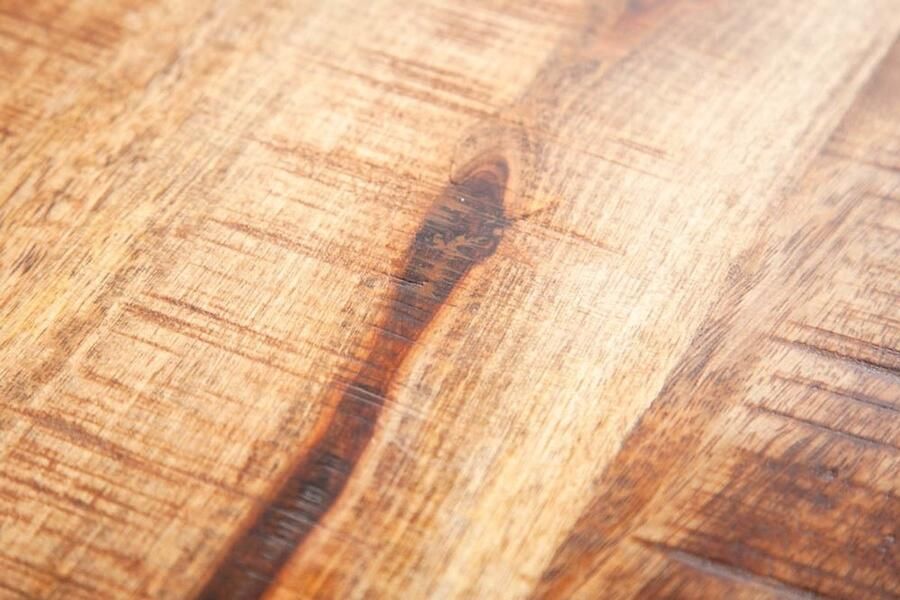 Invicta Interior Industriële Bank IRON CRAFT 200cm Mangohout met Zwarte X-poten 6540159 - Foto 4