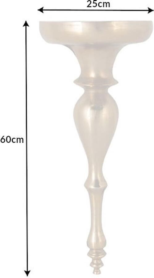 Invicta Interior Barokke wandconsole SCALA 60cm goud metalen wandplank handgemaakte wanddecoratie 42266 - Foto 2