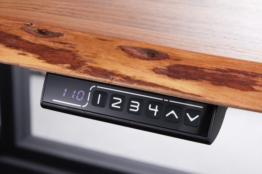 Invicta Interior Retro barkruk Majestic Finesse grijs structuurmateriaal massief hout met draaibare rugleuning in hoogte verstelbaar - Foto 4