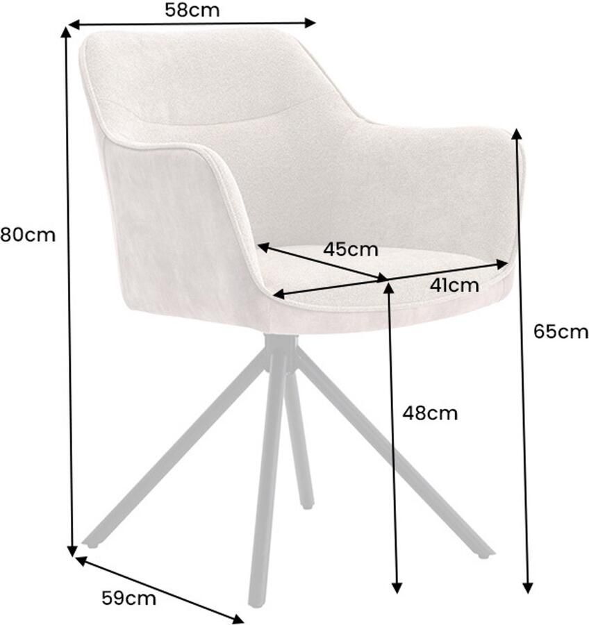Invicta Interior Bureaustoel VERONA mosterdgeel fluweel structuurstof met armleuning zwart metalen poten 44157
