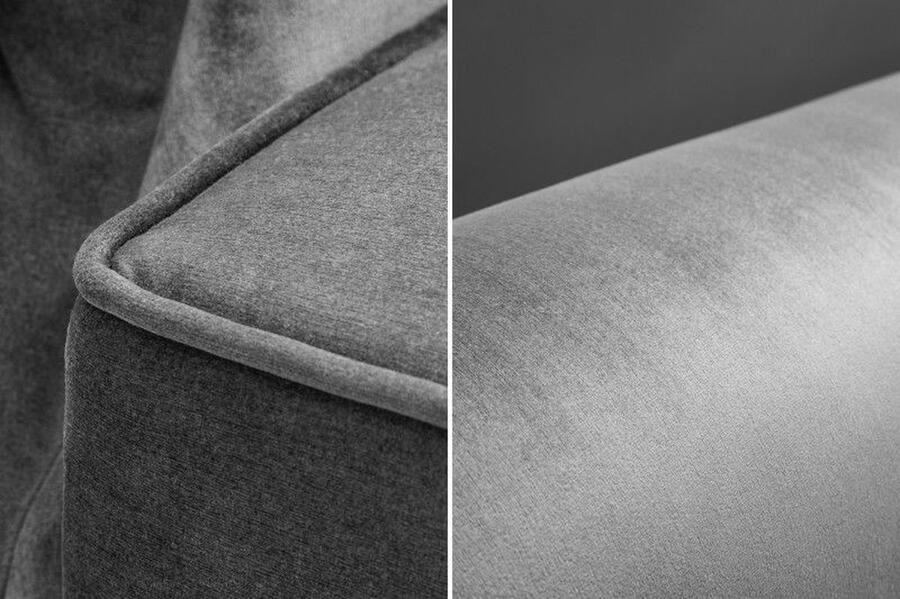 Invicta Interior Chesterfield 3-zitsbank MAISON BELLE AFFAIRE 220cm grijs fluweel 3-zits met slaapfunctie 40083 - Foto 2