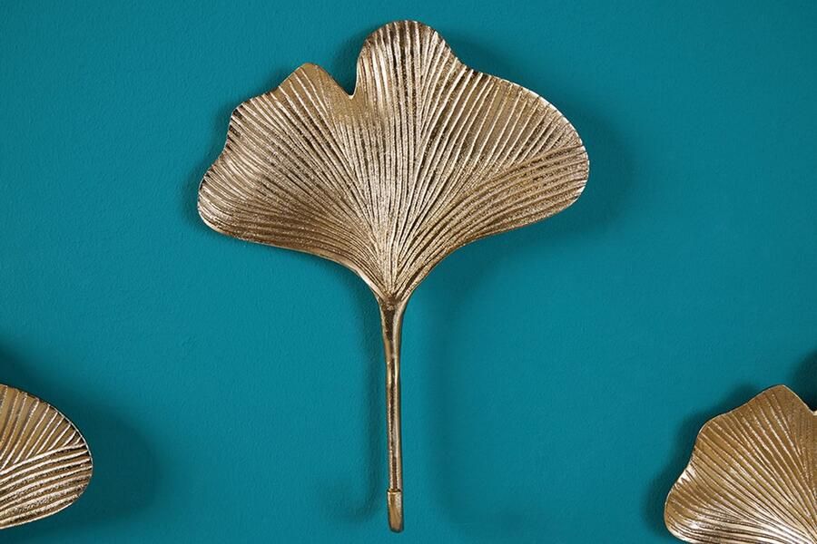 Invicta Interior Ronde salontafel Elysian Essence BLAD 50cm goudkleurig metaal filigraan handgemaakt vintage design - Foto 3