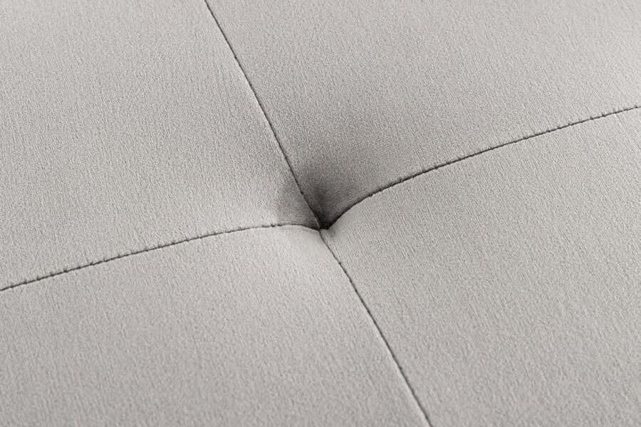 Invicta Interior Design bank BOUTIQUE 100cm donkergrijs fluweel zwarte metalen poten 43319 - Foto 2