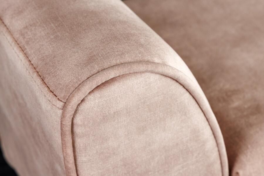 Invicta Interior Design bank SCARLETT 90cm beige koffiefluweel 43279 - Foto 2