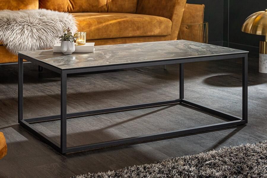 Invicta-Interior Design salontafel SYMBIOSE 100cm marmer taupe keramiek gemaakt in Italië 6540672 - Foto 2